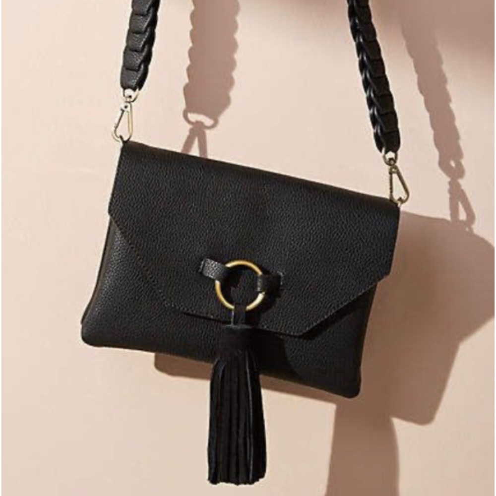 NEW! Anthropologie Street Level Crossbody Leather Bag